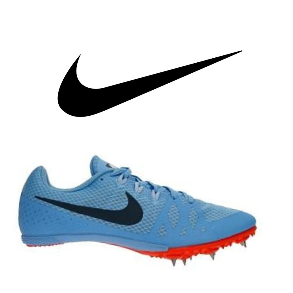 Nike Blue and Red Athletic Shoes spikes
